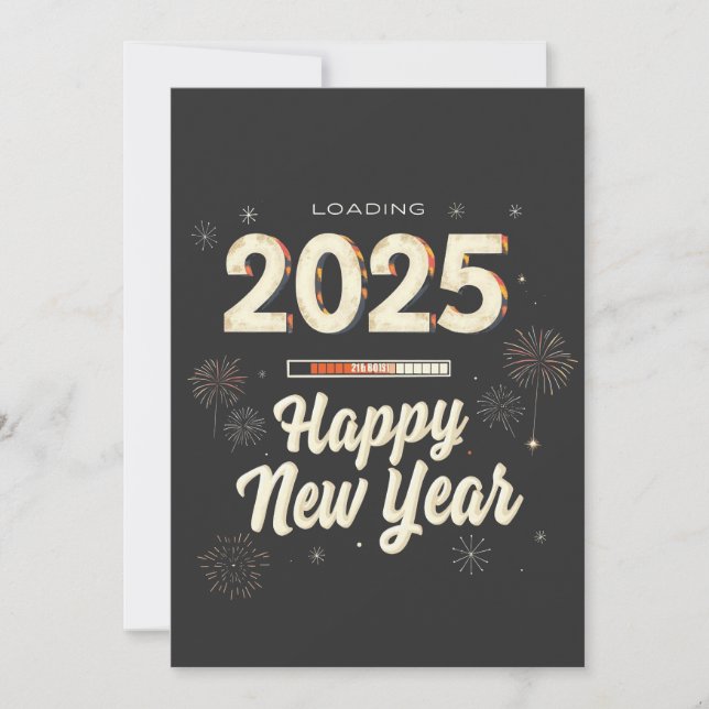 Happy New Year 2025 Family Matching  Save The Date (Front)
