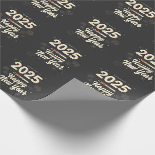 Happy New Year 2025 Family Matching  Wrapping Paper