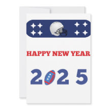 Happy new year 2025 football card