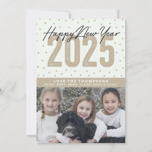 Happy New Year 2025  Holiday Card