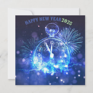 Happy new year 2025 holiday card 