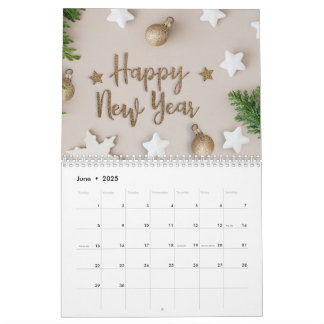 Happy New Year 2025 inspirational Calendar 