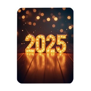 Happy New Year 2025 Magnet