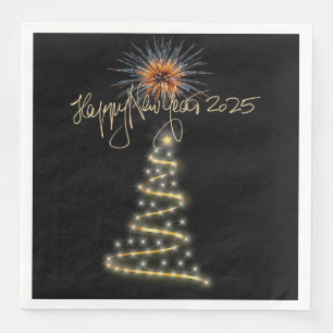 Happy New Year 2025 Napkin