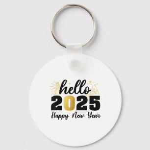 Happy New Year 2025 New Year Party Friends Family Key Ring