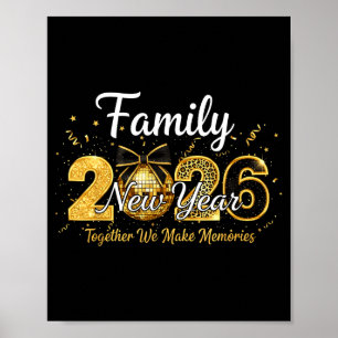 Happy New Year 2025 New Year's Eve Party Countdown Poster