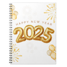 Happy New Year 2025 Notebook
