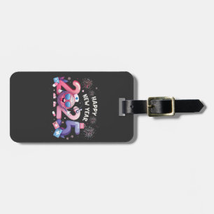 Happy New Year 2025 Nursing Disco Ball Healthcare Luggage Tag