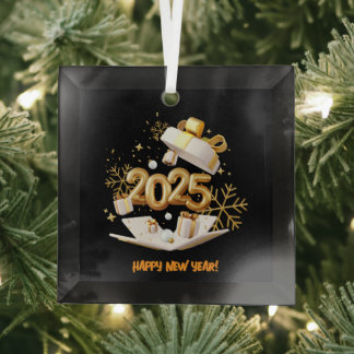 HAPPY NEW YEAR 2025 ORNAMENT