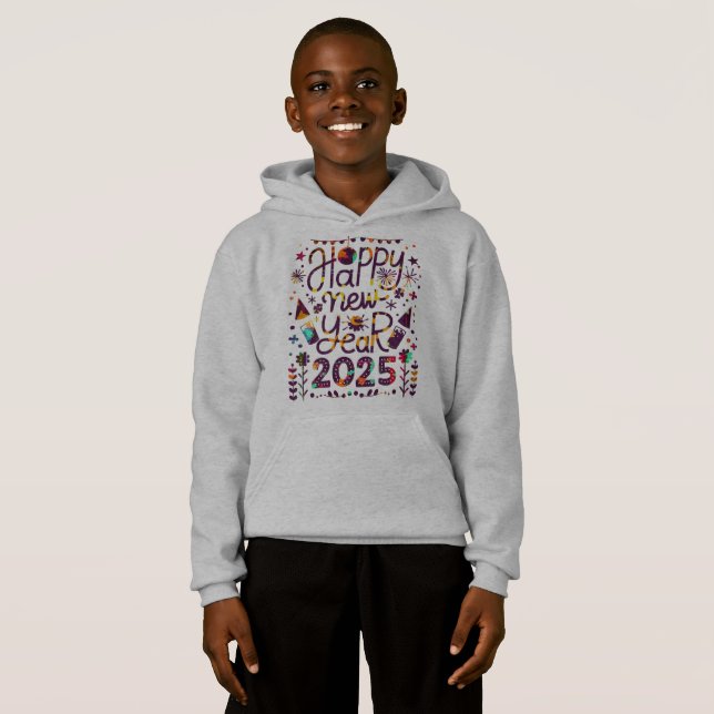 Happy New Year 2025 Quotes T-Shirt Kids Pullover  (Front Full)