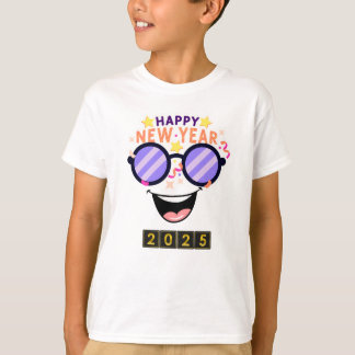 "Happy New Year 2025 T-Shirt Logo - Fun & Festive
