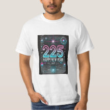 Happy New Year 2025 t-shirt Modern design