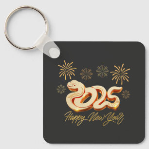 Happy New Year 2025 The Chinese Year of the Snake Key Ring