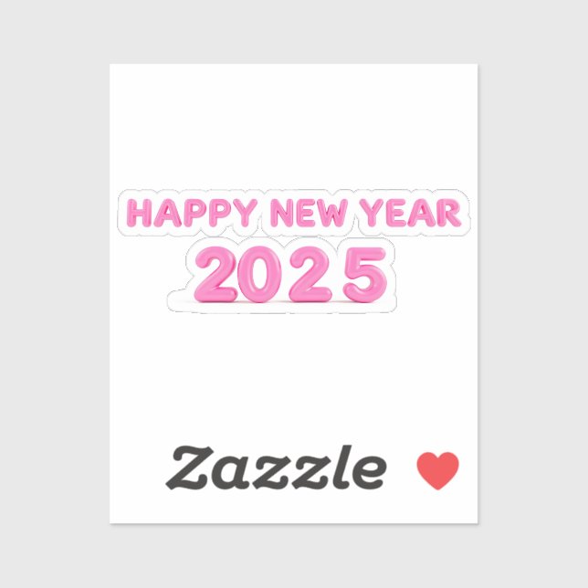 Happy New Year 2025 transparent background (Sheet)