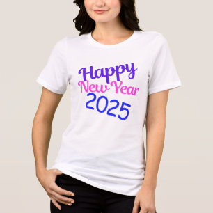 Happy New Year 2025 Tri-Blend Shirt