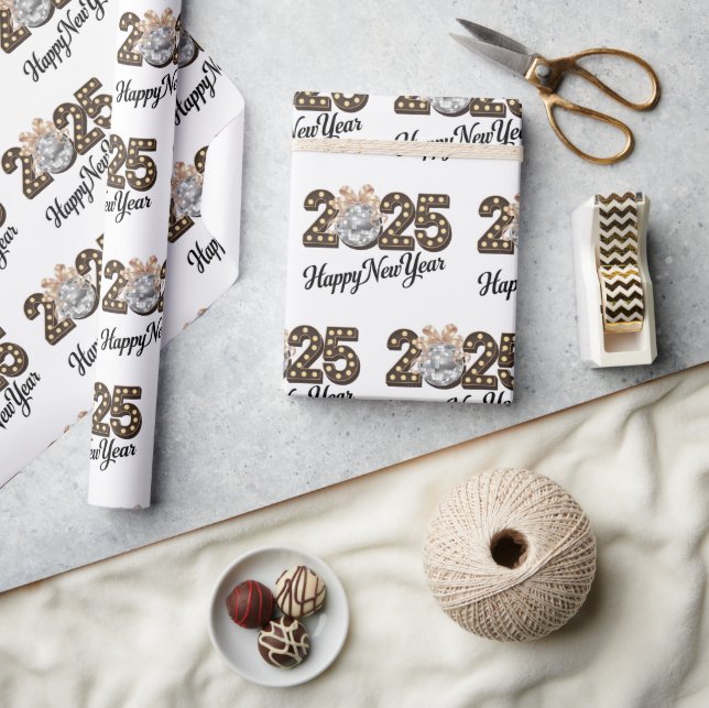 Happy New Year 2025 Wrapping Paper (Crafts)