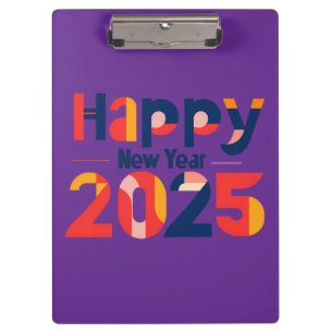 Happy New Year 2025:Year Of Possibilities Optimist Clipboard