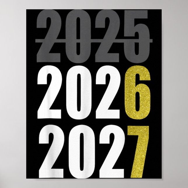 Happy New Year 2026 2027 67 Meme Six Seven Kids Me Poster (Front)