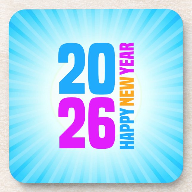 Happy New Year 2026-34568 Coaster (Front)