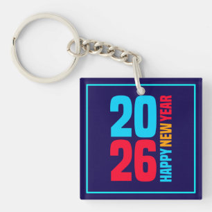 Happy New Year 2026-34568 Key Ring