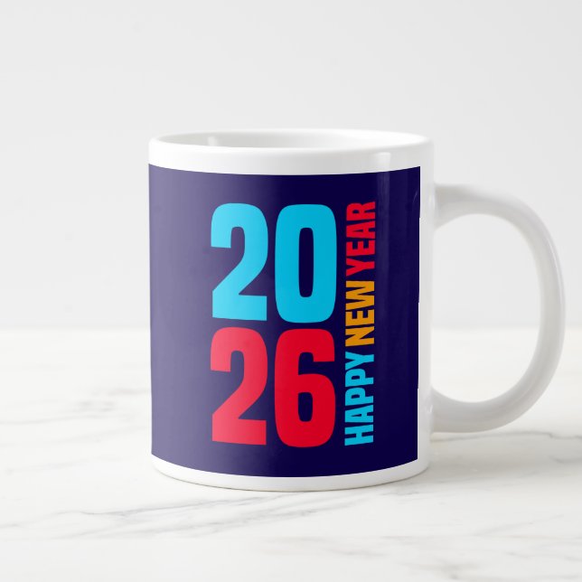 Happy New Year 2026-34568 Large Coffee Mug (Right)