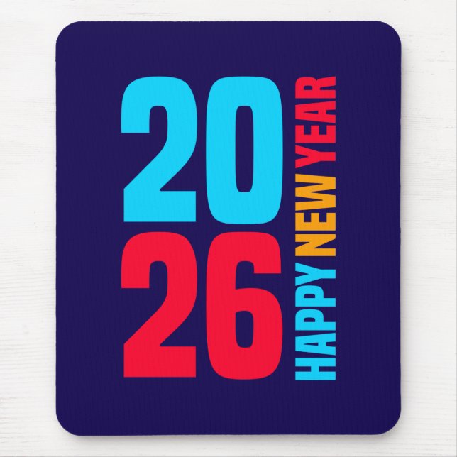 Happy New Year 2026-34568 Mouse Mat (Front)