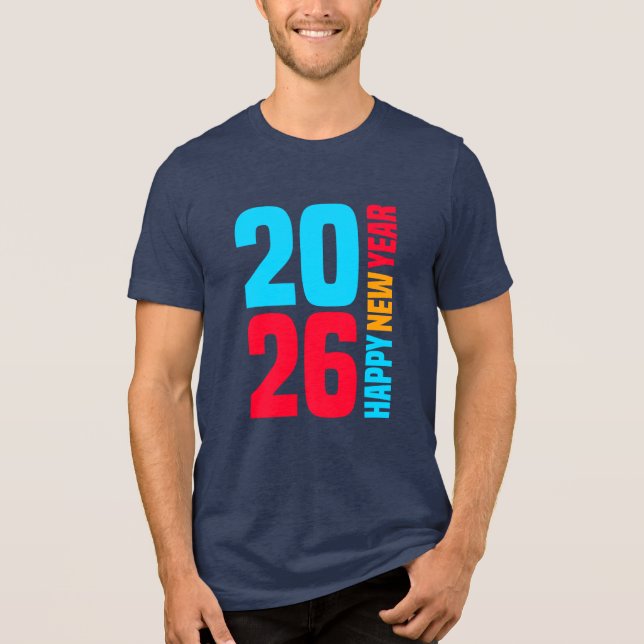 Happy New Year 2026-34568 Tri-Blend Shirt (Front)