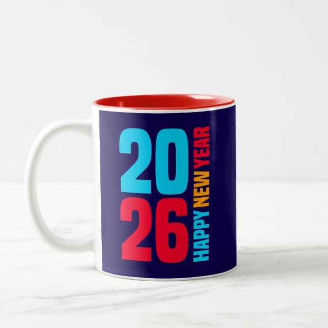Happy New Year 2026-34568 Two-Tone Coffee Mug (Left)
