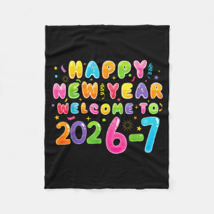 Happy New Year 2026-7 Funny 67 New Year 67 New Yea Fleece Blanket