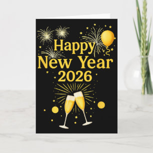 Happy New Year 2026  Card