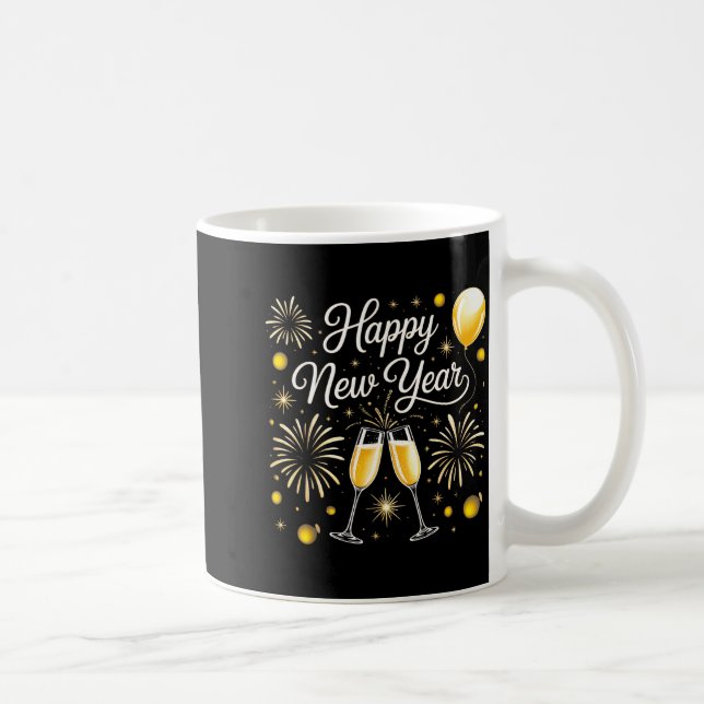 Happy New Year 2026 Celebration Design With Champa Coffee Mug (Right)
