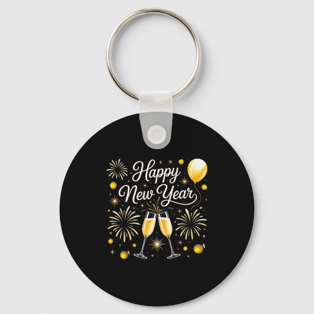 Happy New Year 2026 Celebration Design With Champa Key Ring (Front)