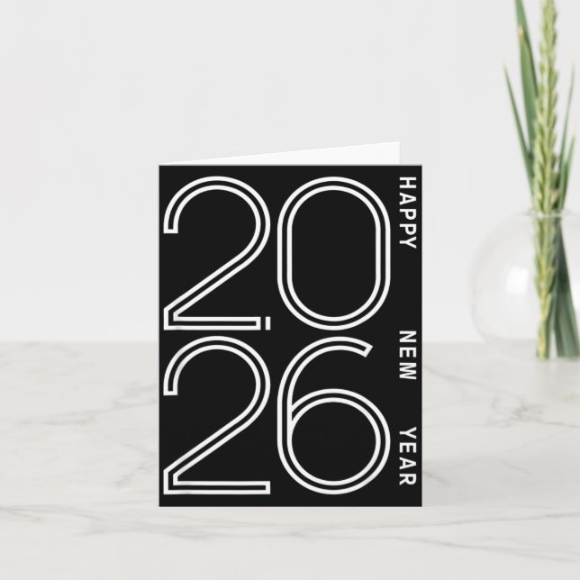 Happy New Year 2026 Celebration Eve Party Men Wome Card (Front)