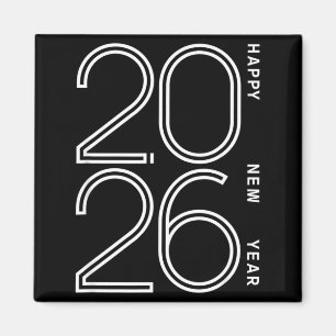 Happy New Year 2026 Celebration Eve Party Men Wome Magnet
