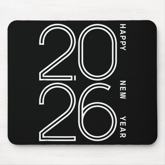 Happy New Year 2026 Celebration Eve Party Men Wome Mouse Mat (Front)