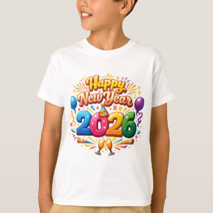 Happy New Year 2026 Celebration – Festive Firework T-Shirt