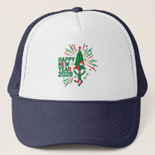 Happy New Year 2026 Celebration Trucker Hat