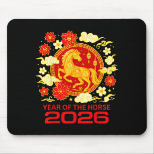 Happy New Year 2026 Chinese New Year Horse Zodiac  Mouse Mat