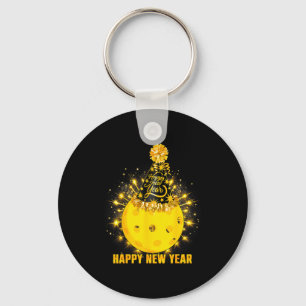 Happy New Year 2026 Ckleball Party Hat New Years E Key Ring