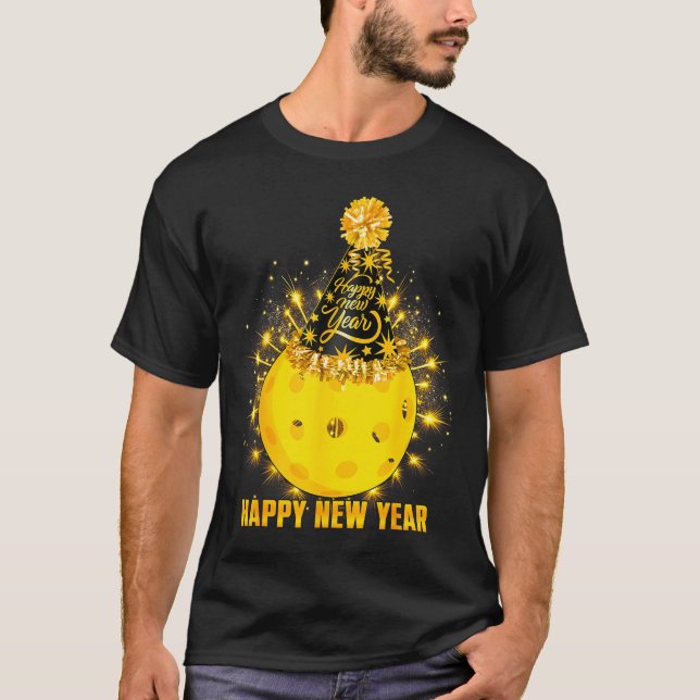 Happy New Year 2026 Ckleball Party Hat New Years E T-Shirt (Front)