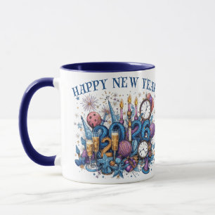 happy new year 2026 coffee mug
