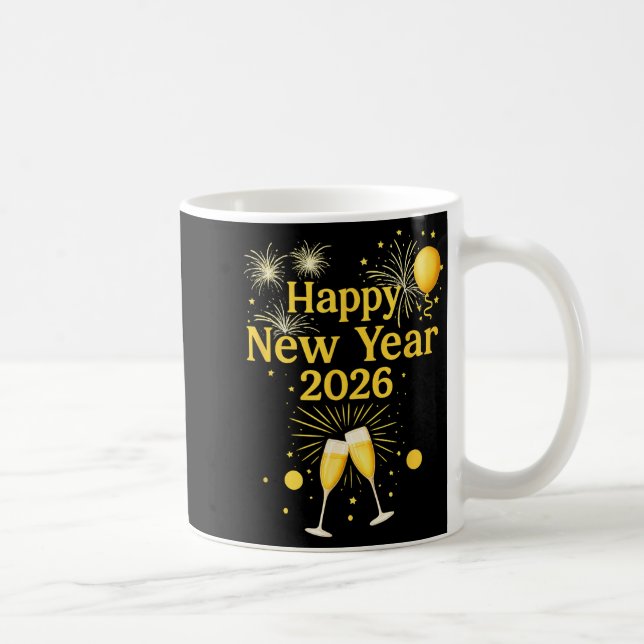 Happy New Year 2026  Coffee Mug (Right)