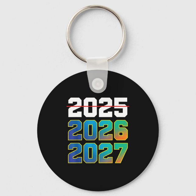 Happy New Year 2026 Coming Soon 2027 Funny 67 Meme Key Ring (Front)