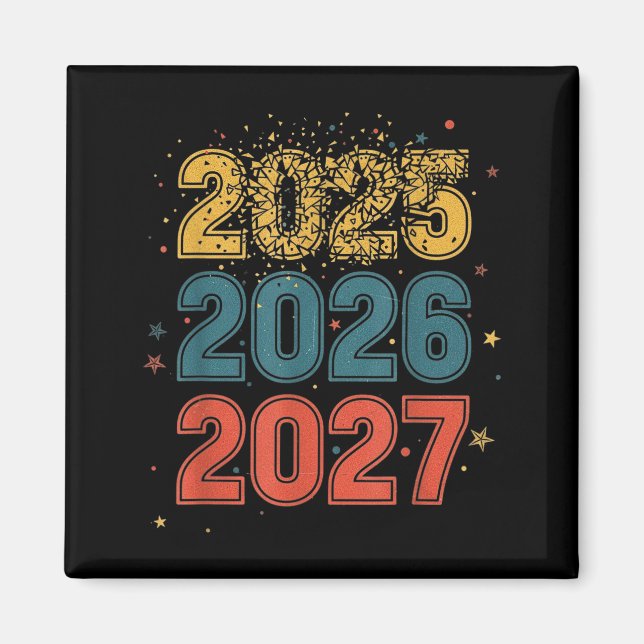 Happy New Year 2026 Coming Soon 2027 Funny 67 Meme Magnet (Front)