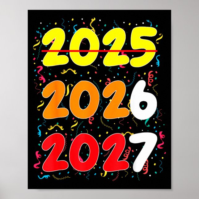 Happy New Year 2026 Coming Soon 2027 Funny 67 Meme Poster (Front)