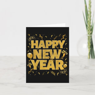 Happy New Year 2026 Confetti Fireworks New Years E Card