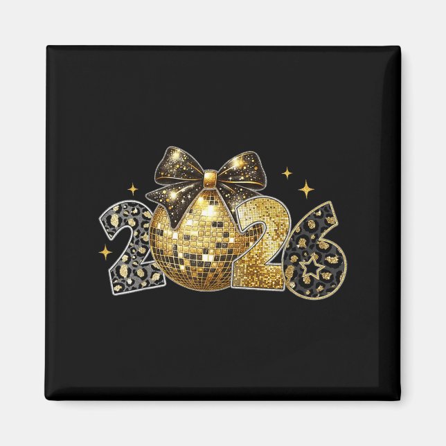 Happy New Year 2026 Coquette New Year Trendy  Magnet (Front)