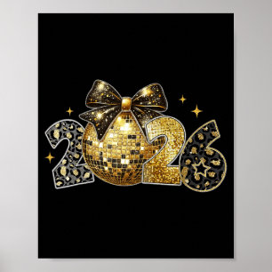 Happy New Year 2026 Coquette New Year Trendy  Poster