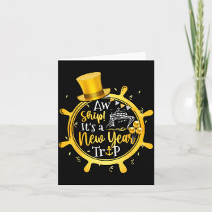 Happy New Year 2026 Cruise Trip Family Matching Card