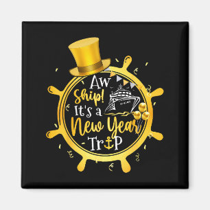 Happy New Year 2026 Cruise Trip Family Matching Magnet
